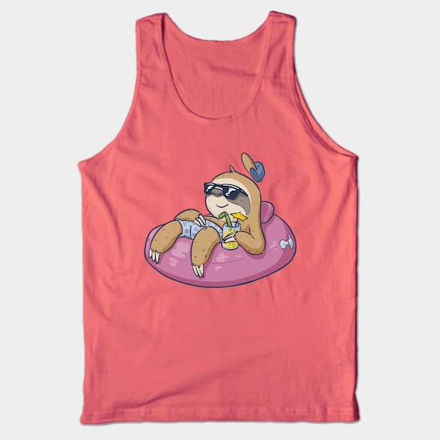 Weekend Sloth (light) Tank Top by MBGraphiX